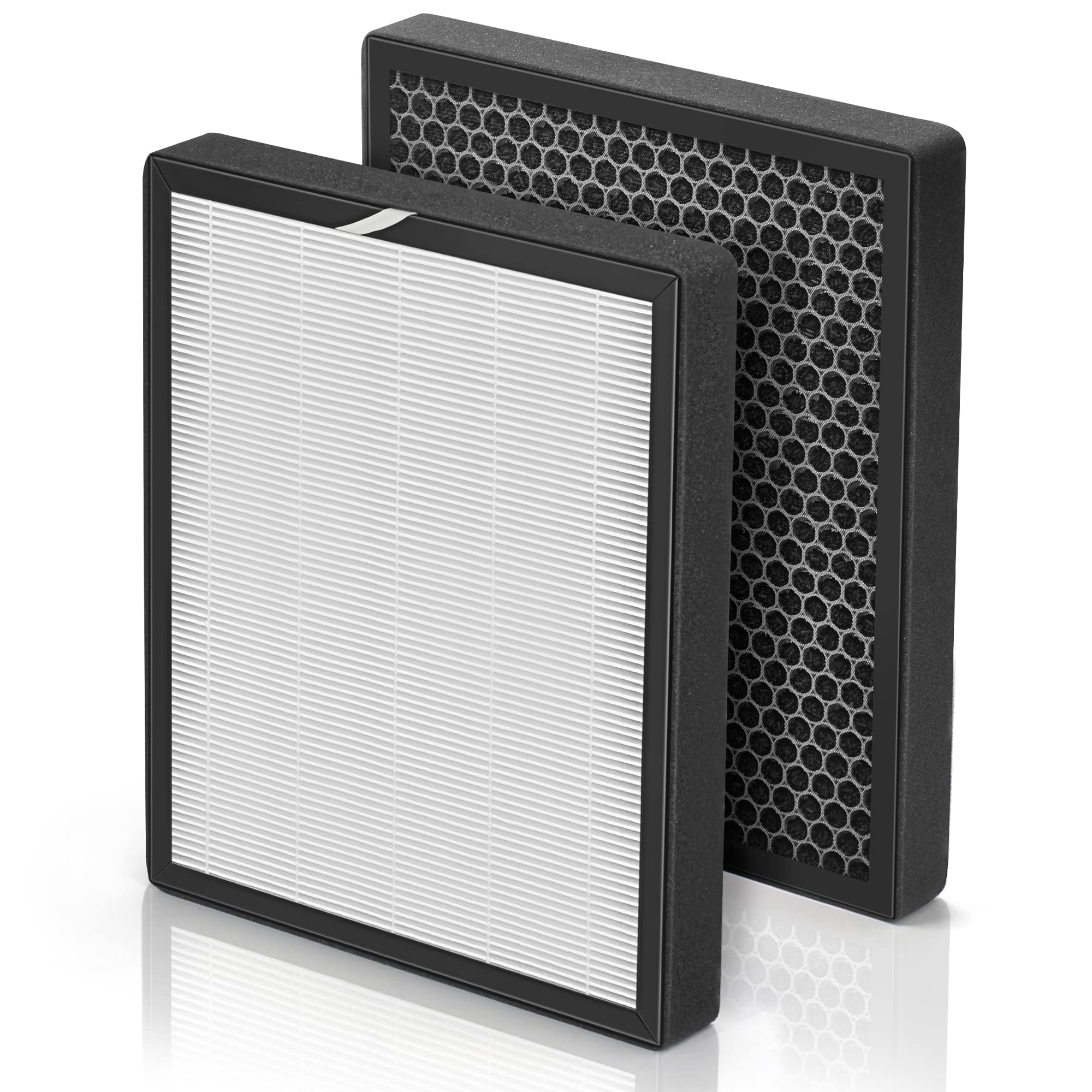 XJ-3800 Replacement H13 HEPA Filter Set - Compatible with Surround Air Intelli-Pro XJ-3800 Air Purifier | True Air Cleaner for Home | Includes HEPA Pre-Filter | Perfect for Allergy Relief & Pet Hair Removal in Bedrooms & Living Rooms