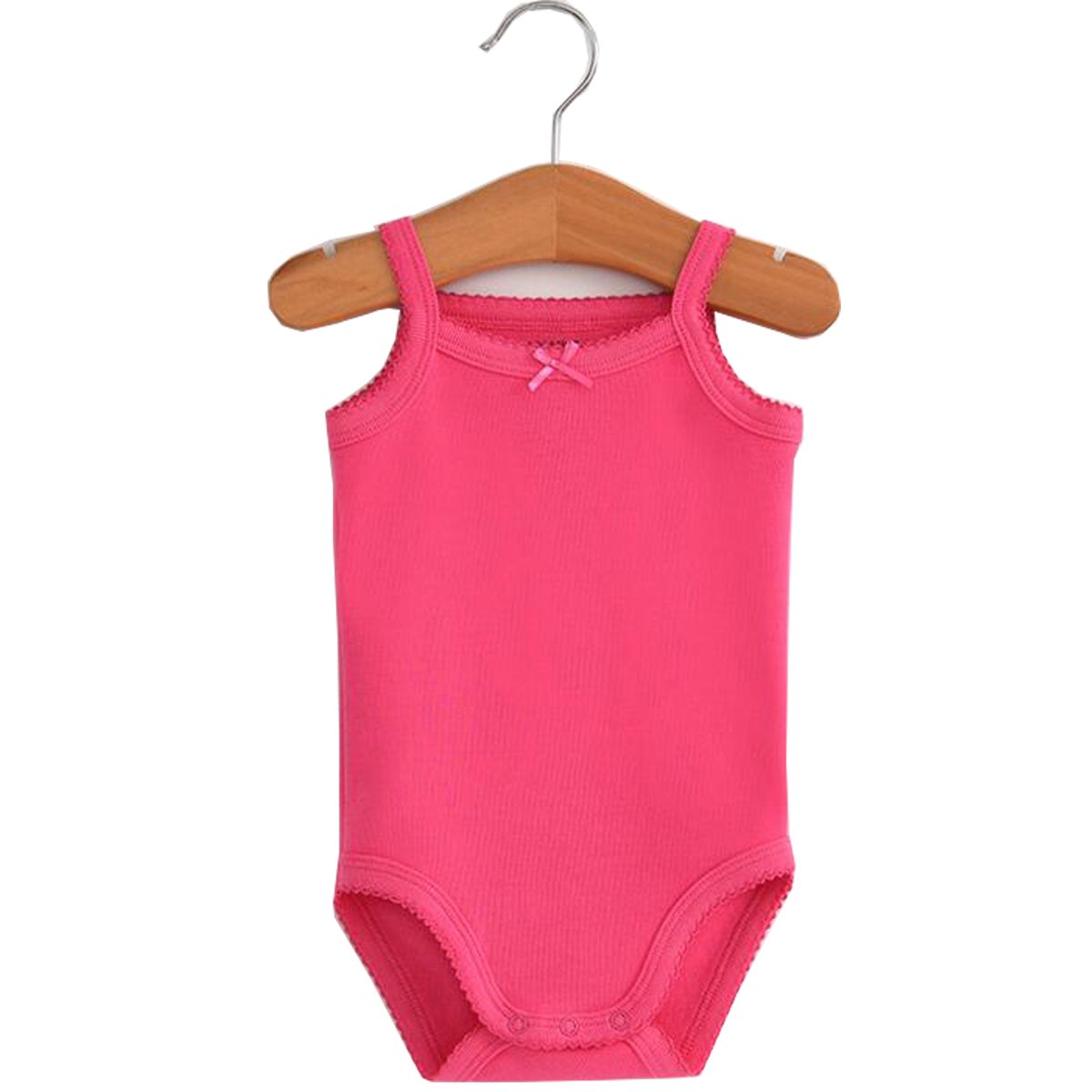 Baby Girls Spaghetti Strap Bodysuit - Sleeveless Cotton Tank Top Onesie Set | 3-Pack Summer Outfits for Newborns & Infants | Perfect for Playtime, Beach & Family Photos