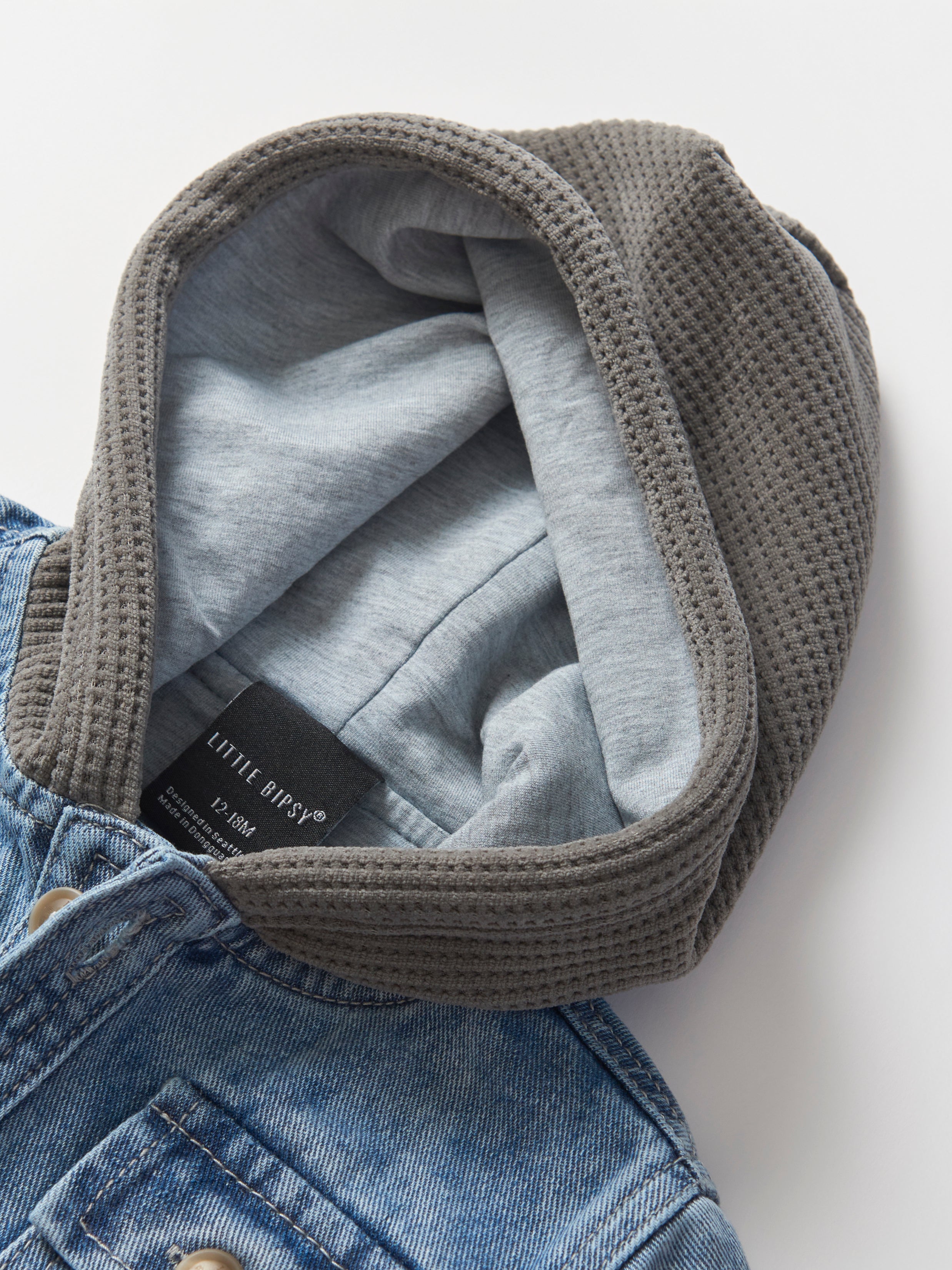 Stylish Light Wash Hooded Denim Shacket Jacket for Men & Women | Casual Outerwear for Fall & Spring | Perfect for Streetwear, Layering, and Everyday Fashion