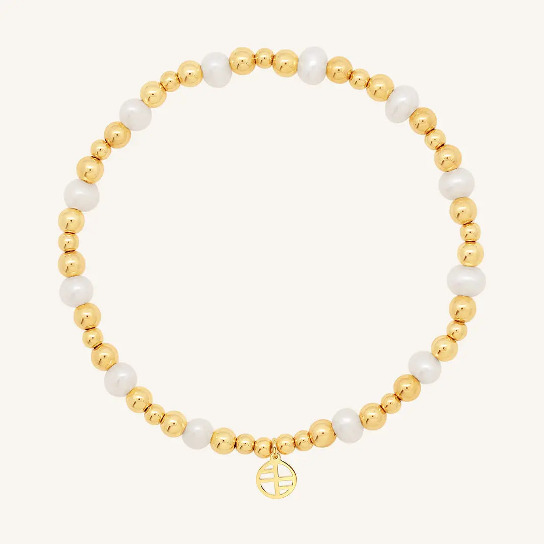 Sahara Pearl Bracelet - Natural Stone Jewelry for Women, Handmade Beaded Bracelet for Positive Energy & Potential - Perfect for Meditation, Yoga & Spiritual Healing