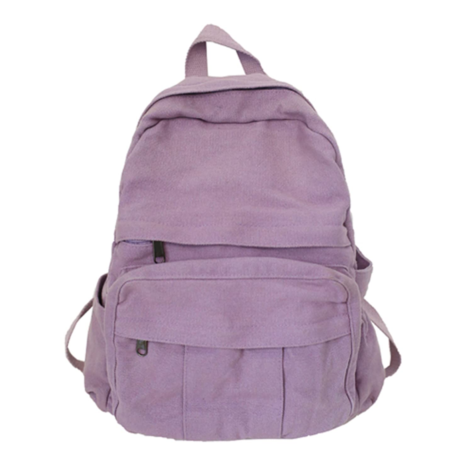 Boho Canvas Backpack for Women - Vintage College Backpack for School, Fairy Grunge Aesthetic Hippie Y2K Style (Purple) | Perfect for Travel, Hiking, Festival & Everyday Use