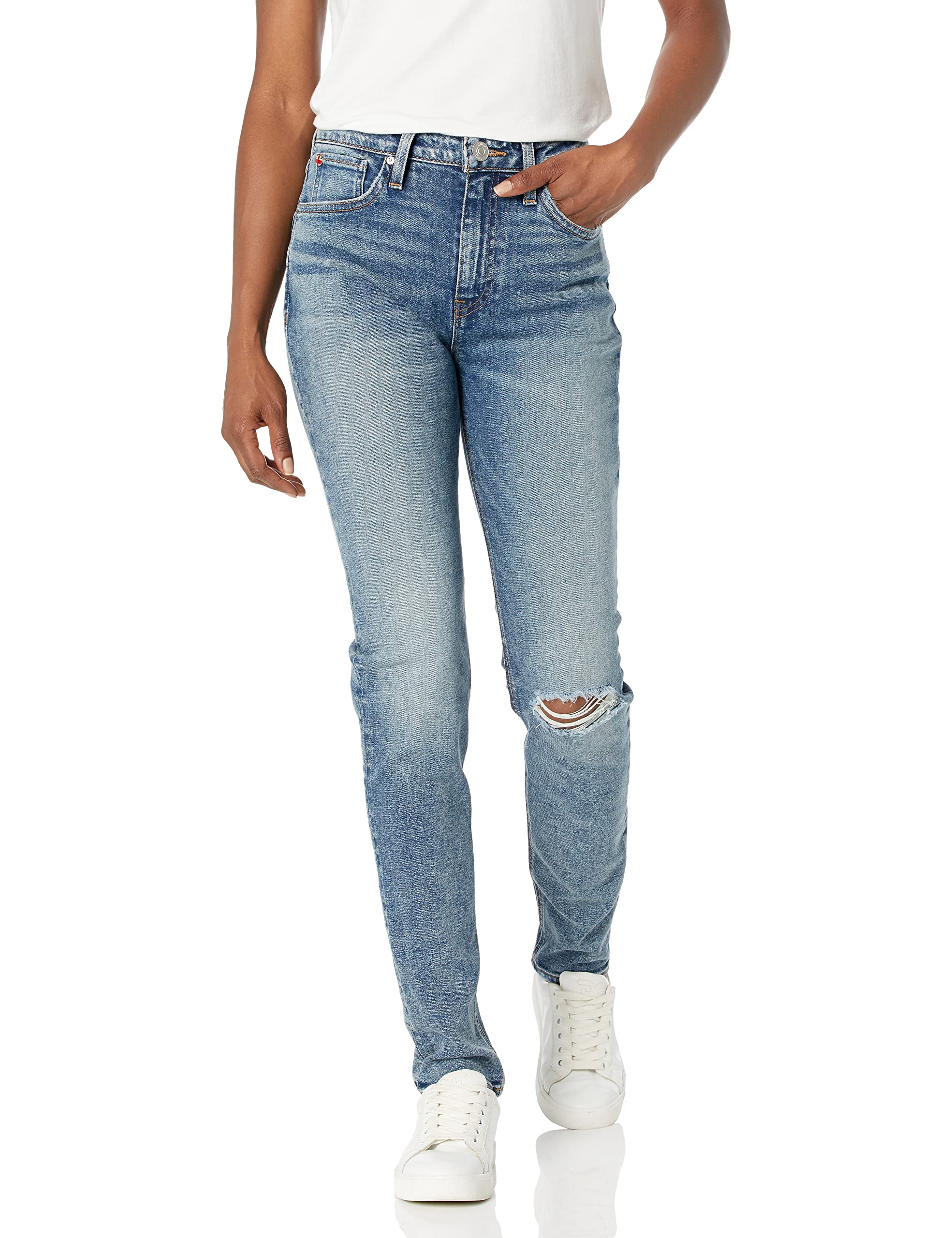 HUDSON Women's The Collin High Waist Skinny Jeans - Stretch Denim Pants for Comfort & Style | Perfect for Work, Casual Outfits & Night Out