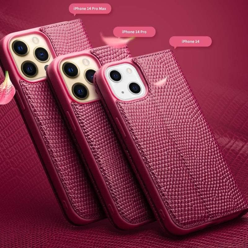 Genuine Leather iPhone 14 Plus Wallet Case with Card Holder - Slim Protective Cover for Credit Cards & ID - Perfect for Everyday Use, Travel, and Business