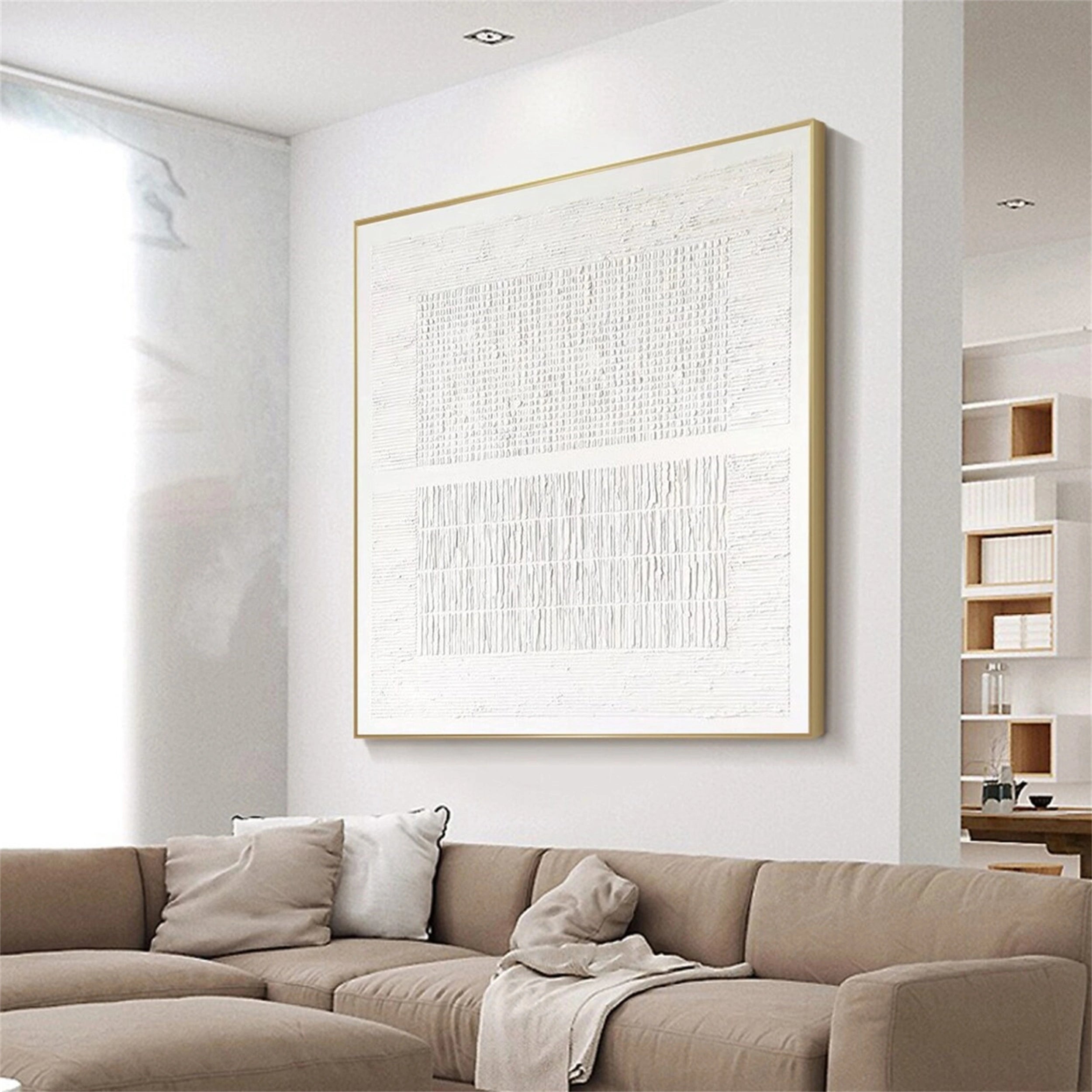 Minimalist Balance Canvas Painting - Modern Abstract Wall Art for Living Room, Bedroom & Office Decor #MM148