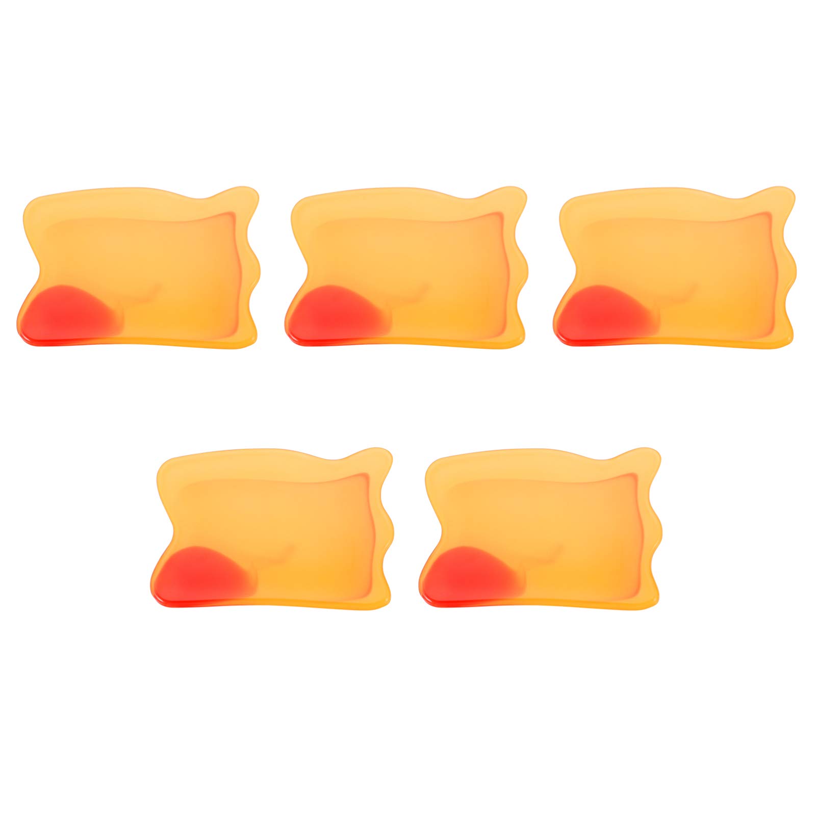 EXCEART 5-Piece Gua Sha Scraping Set - Body Massage Tools for Meridian Therapy, Back, Leg & Muscle Relief - Reusable Resin Scraping Plates for Pain Relief & Relaxation - Perfect for Spa, Home & Self-Care Routine