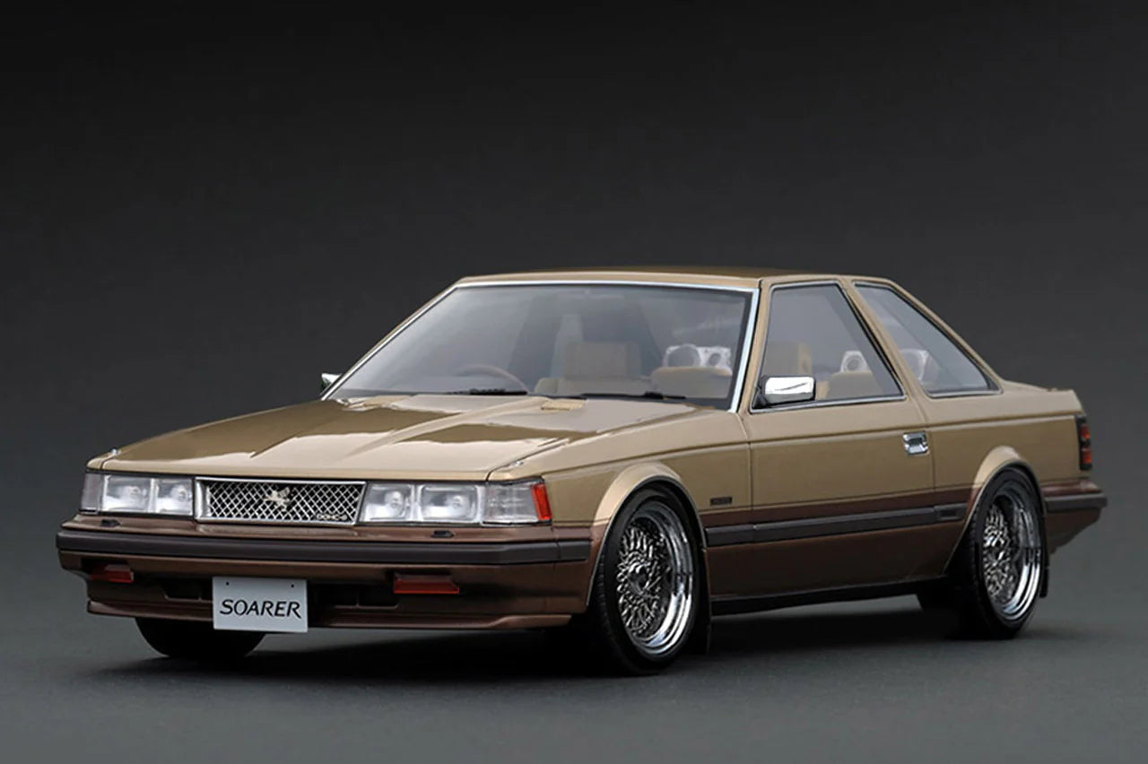 1:18 Scale Toyota Soarer 2800GT Extra (Z10) Diecast Model Car - Gold & Brown Collectible - Perfect for Display, Gifts, and Car Enthusiasts