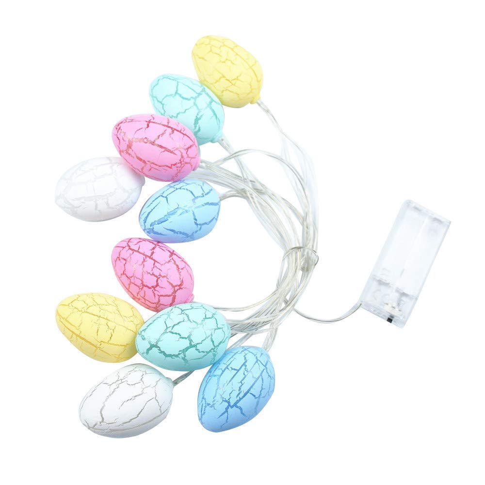ALLOMN Easter Egg String Lights - 20 LED Battery Operated Fairy Lights for Spring Decorations, Easter Tree, Home Party & Indoor/Outdoor Decor (5FT) - Perfect for Easter Celebrations, Bedroom, Garden & Holiday Lighting
