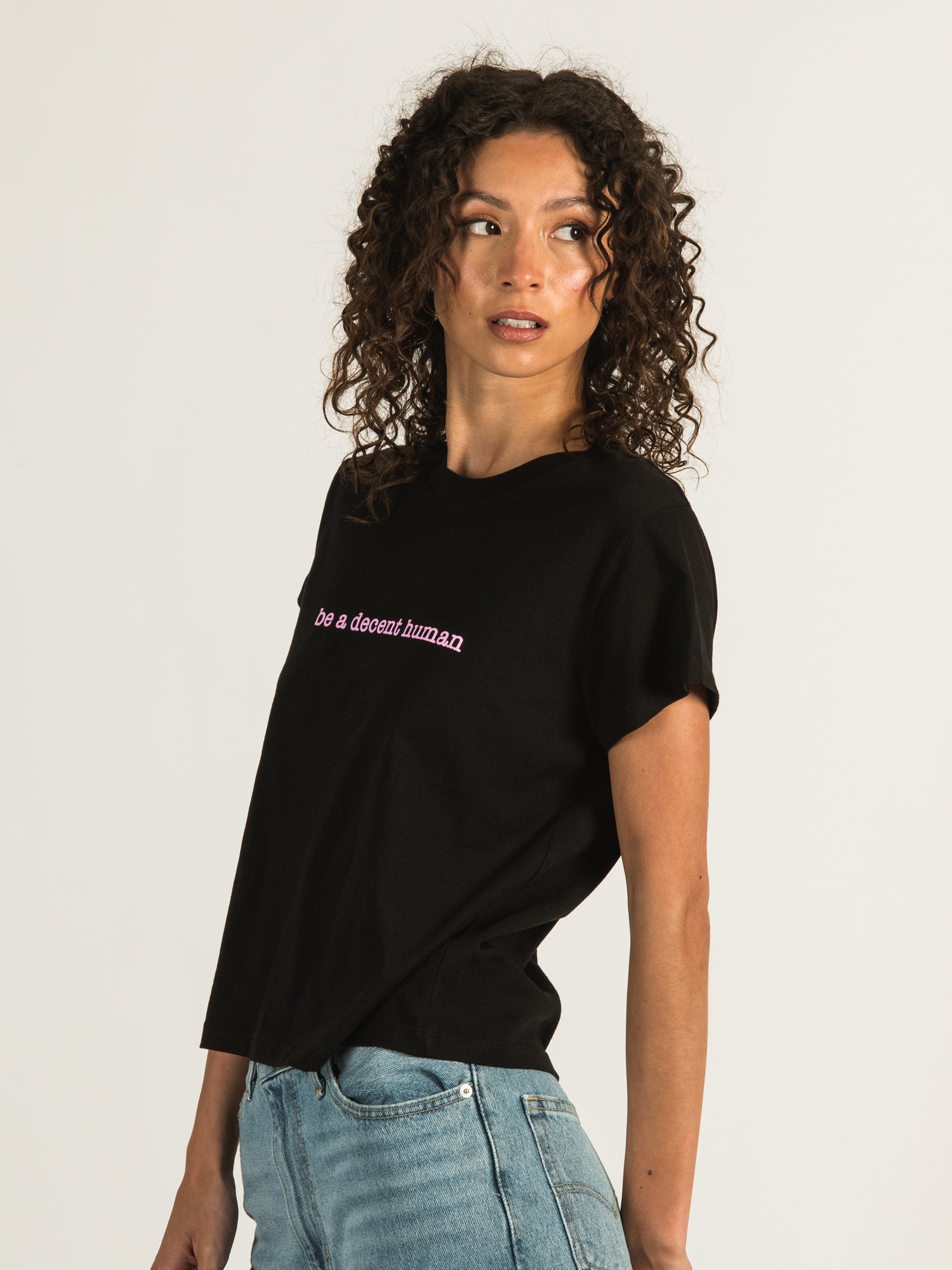 Barstool Sports 'Be A Decent Human' Funny BF T-Shirt - Men's Casual Graphic Tee for Everyday Wear & Gifts