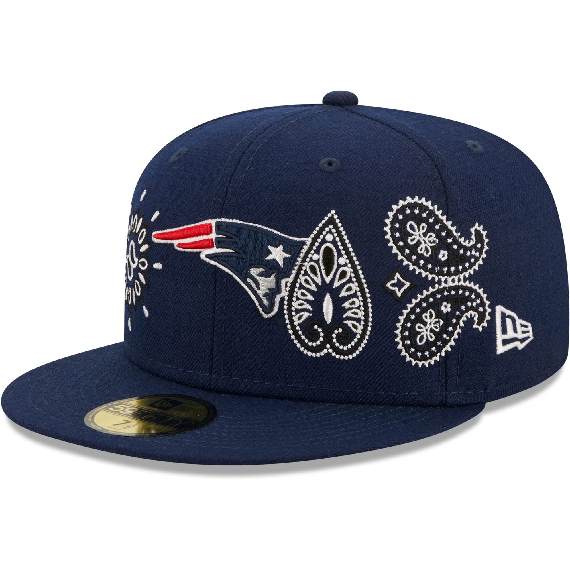New Era Men's NFL Bandana 59FIFTY Fitted Hat - Official Licensed Football Cap for Sports Fans, Game Day & Casual Wear