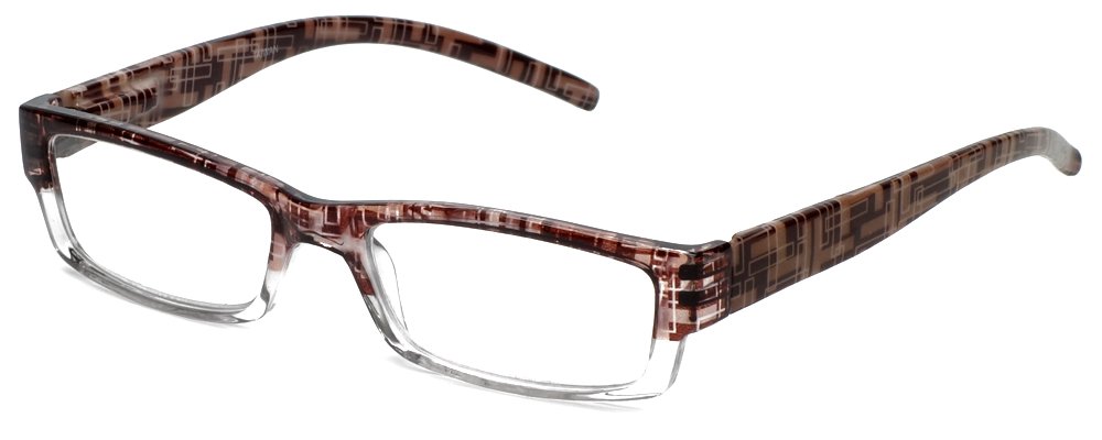 Calabria 743 Designer Reading Glasses with Matching Case - Stylish & Lightweight for Reading, Computer Use & Daily Wear