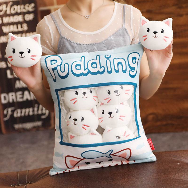 Soft Squishy Mochi Plushie Toy Set - 6 Pack Cute Kawaii Stress Relief Pillows for Kids & Adults | Perfect for Home Decor, Office Desk, Car Seat & Anxiety Relief Gifts