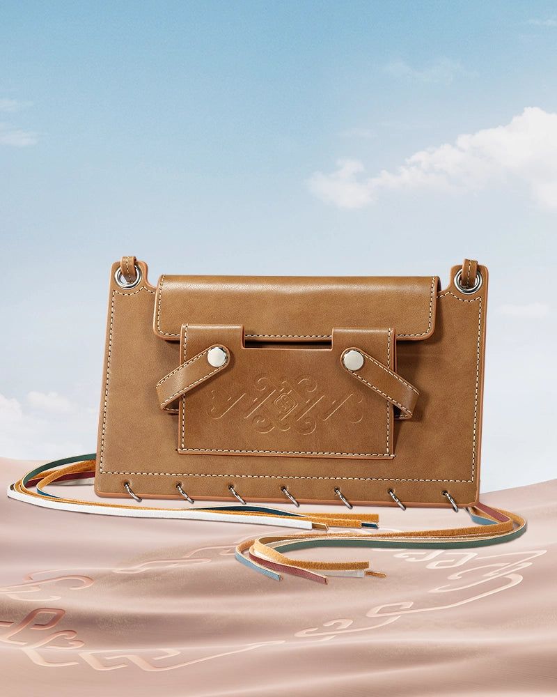 Premium Nomad Leather Phone & Lipstick Holder - Stylish Crossbody Pouch for Women | Perfect for Travel, Shopping & Everyday Essentials Organization