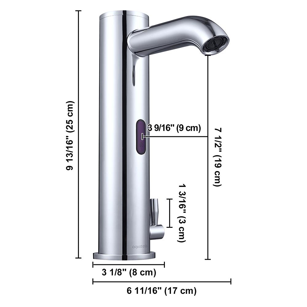 Aquaterior Motion Sensor Touchless Kitchen Faucet - Hot & Cold Water Mixer with 10