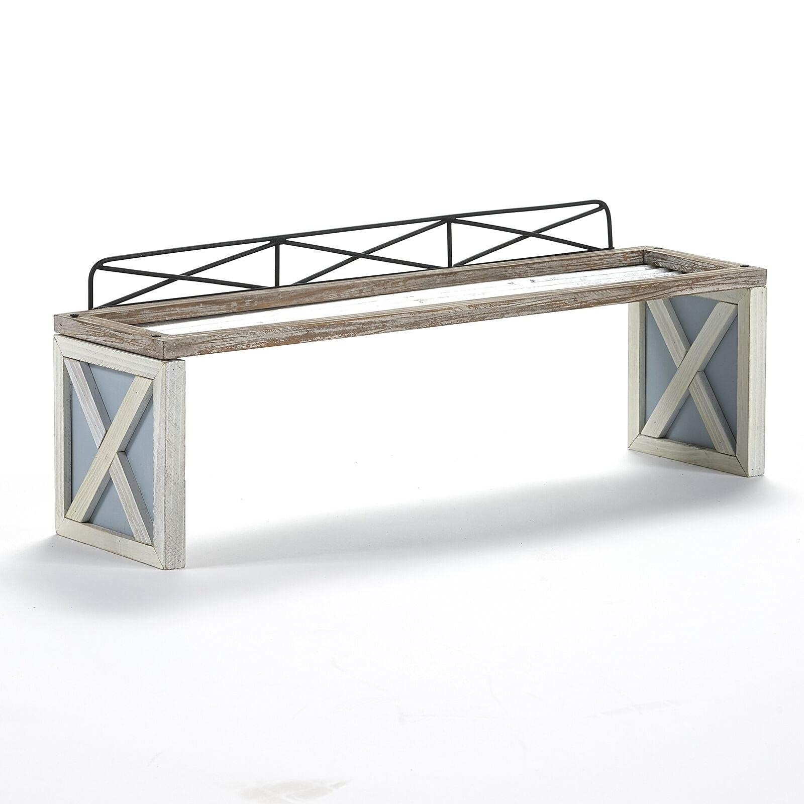 Rustic Over Sink Bathroom Shelf - Wall Mounted Storage Organizer for Bathroom Decor