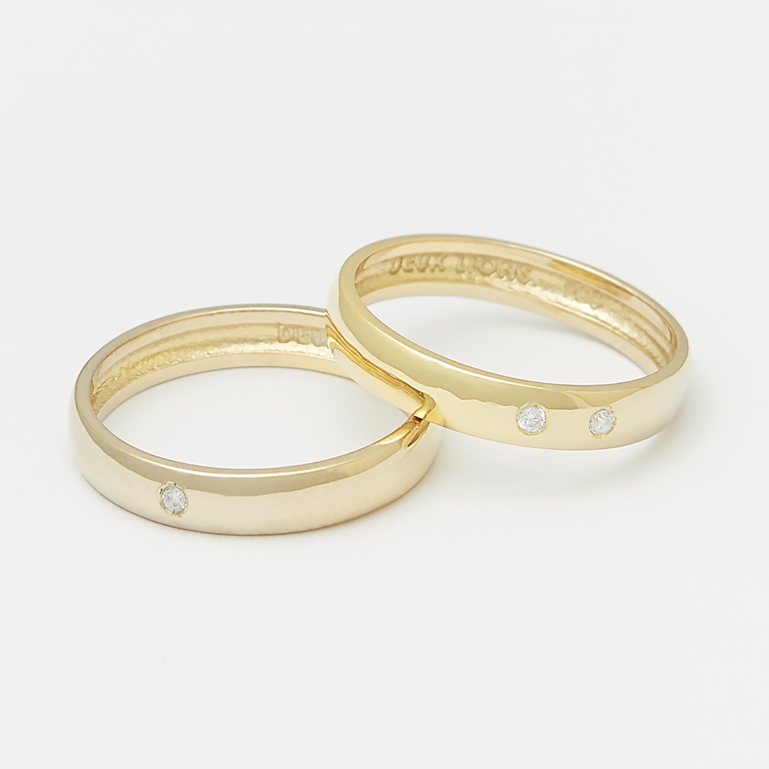 4mm Henchey Band Bombé Ring in 14K Gold for Women - Elegant Stackable Ring for Everyday Wear & Special Occasions
