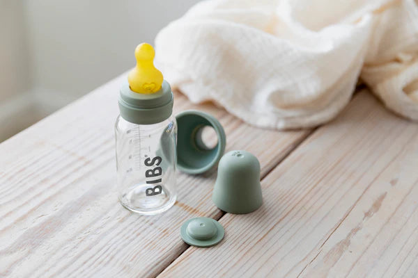 BIBS Premium Glass Baby Bottle - BPA-Free, Durable & Safe for Newborns & Infants - Perfect for Breastfeeding, Formula Feeding & On-the-Go Use