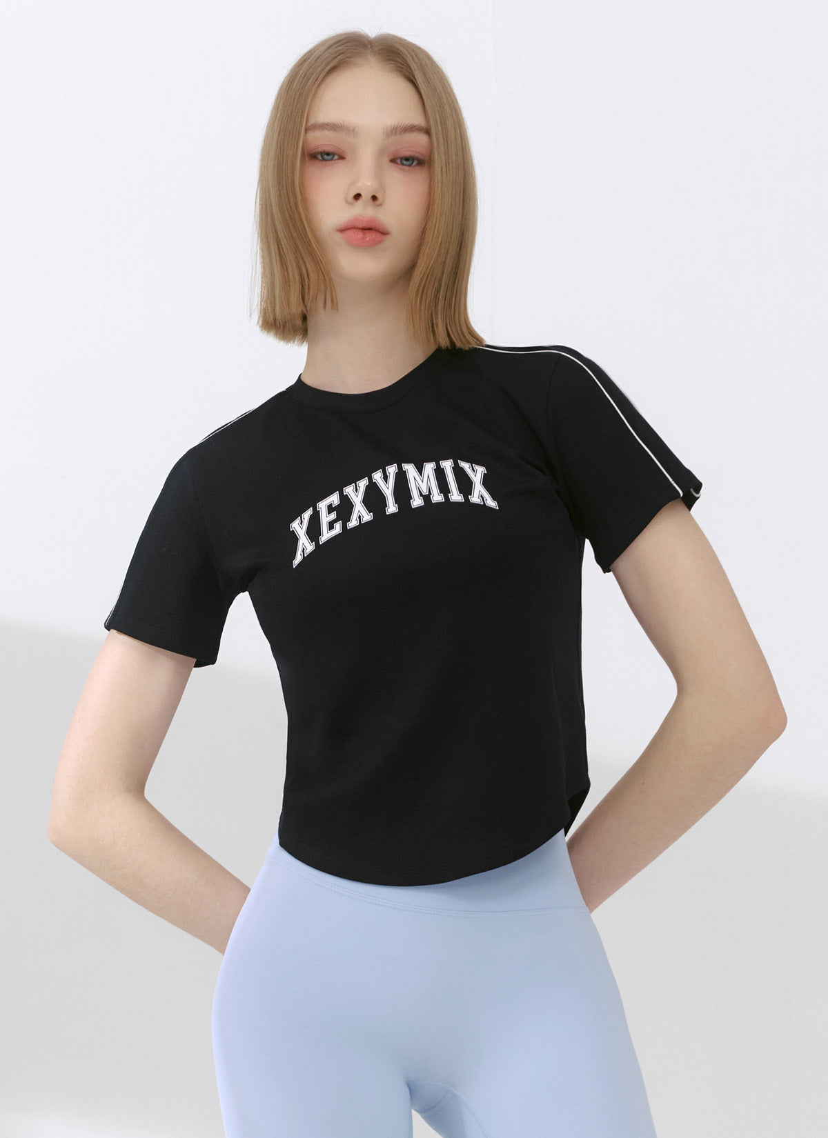 Color Block Crop Top Short Sleeve T-Shirt for Women - Trendy Summer Casual Tee for Outfits, Beach & Streetwear Fashion