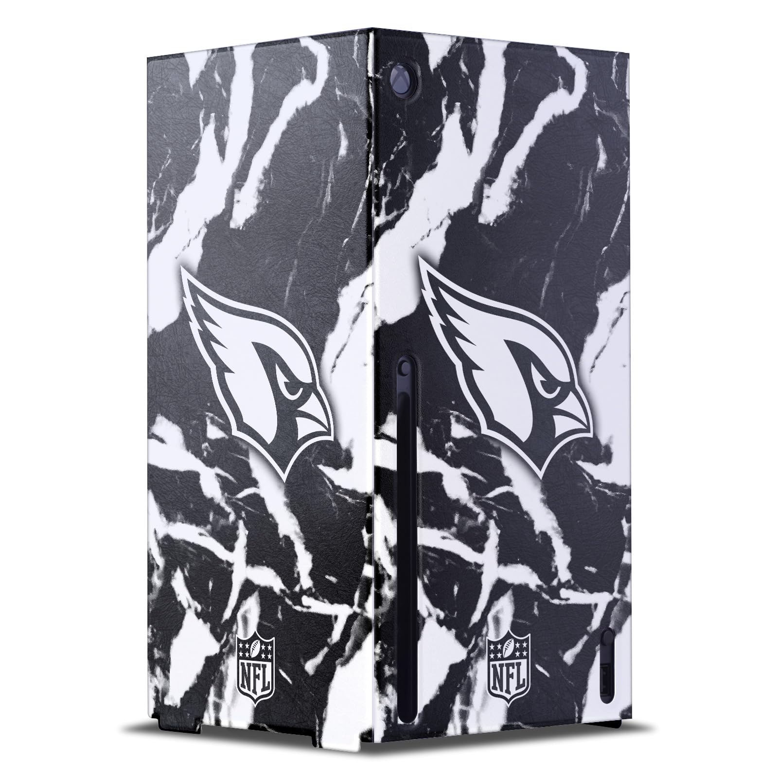 Official NFL Marble Arizona Cardinals Console Wrap Compatible with Xbox Series X - Perfect for Gaming Setups & Team Spirit Decor
