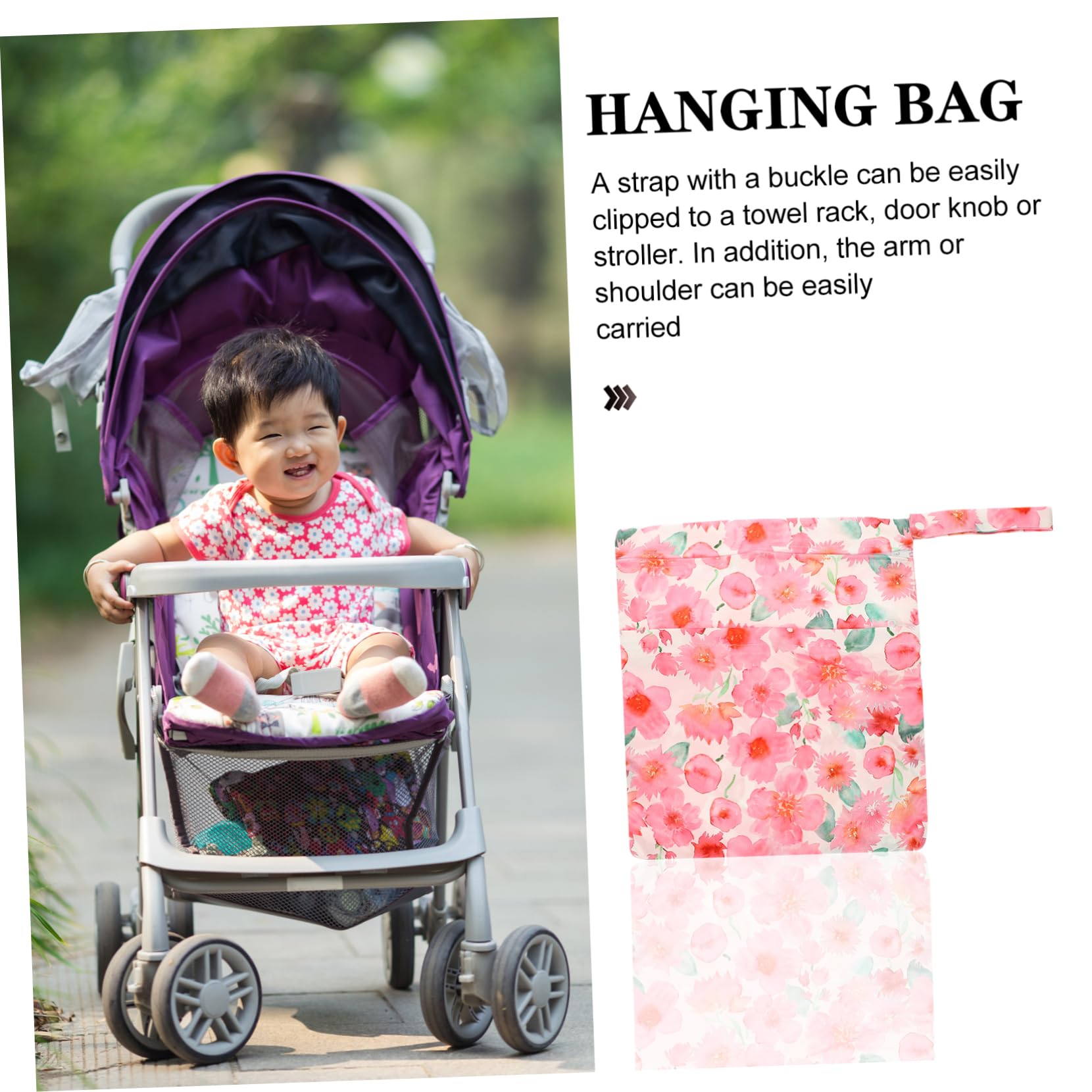 **iFundom 5-Pack Hanging Wet Dry Bags - Reusable Waterproof Diaper Bag, Portable Tarpaulin Pouch for Swim, Gym & Travel (Red)**    *Perfect for Baby Diapers, Swimsuits, Gym Clothes & Outdoor Adventures*