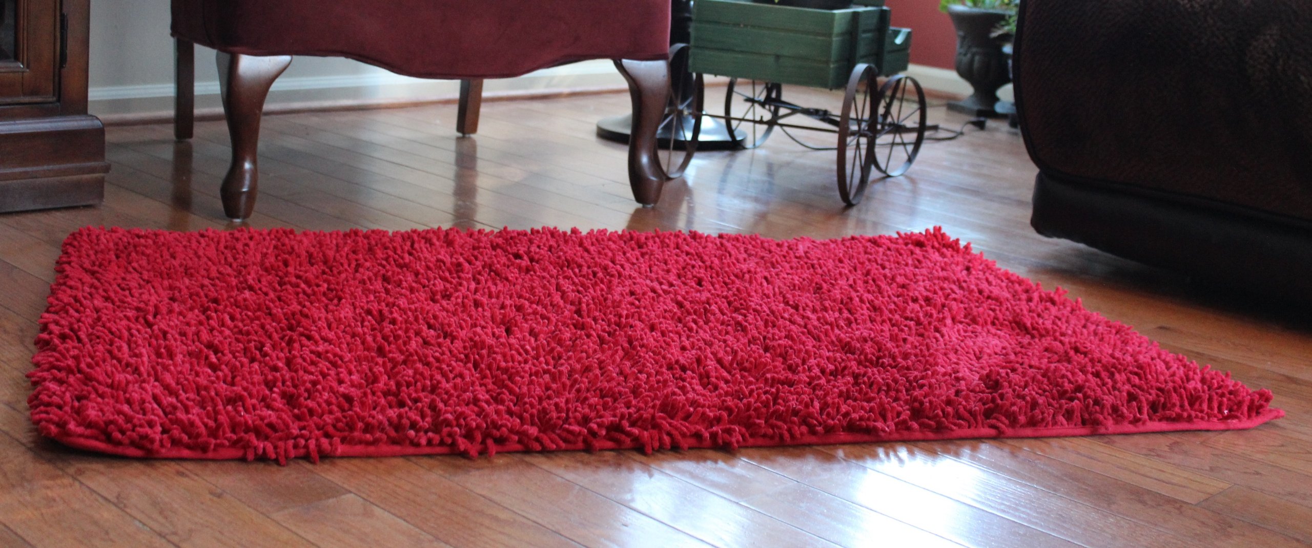 Premium Cotton Chenille High Pile Bath Rug - Ultra Soft Absorbent 45