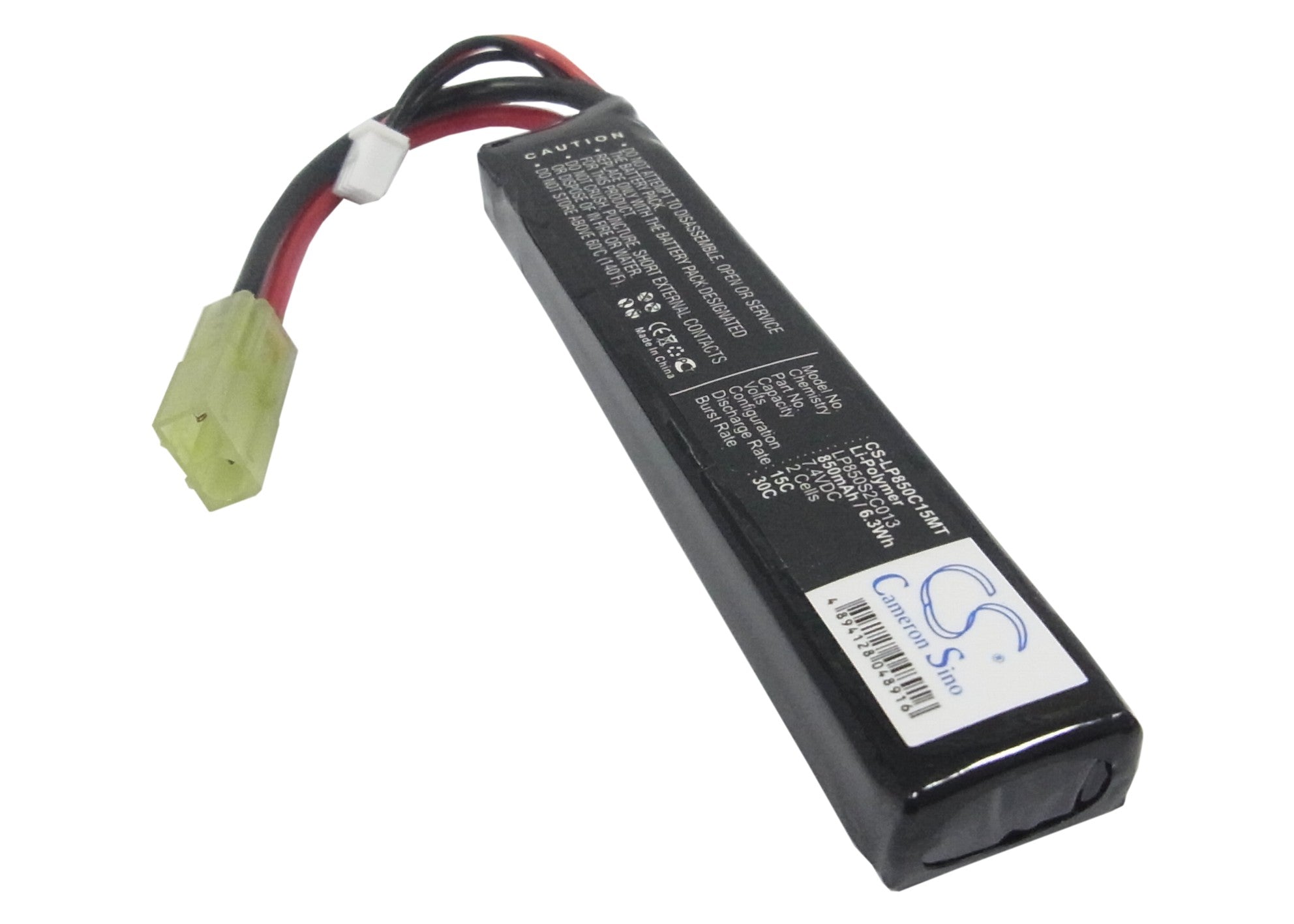 LP850C15MT Airsoft Replacement Battery for CS Airsoft Guns - High Performance 8.4V NiMH Battery Pack - Perfect for Airsoft Pistols, Rifles & Outdoor Tactical Games