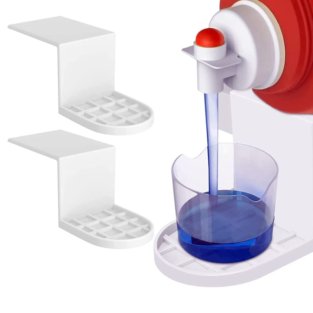 2 Pack Laundry Detergent Drip Catcher & Organizer - Leak-Proof Detergent Cup Holder Tray Dispenser for Washing Machine (Perfect for Laundry Room, Utility Room & Small Spaces)