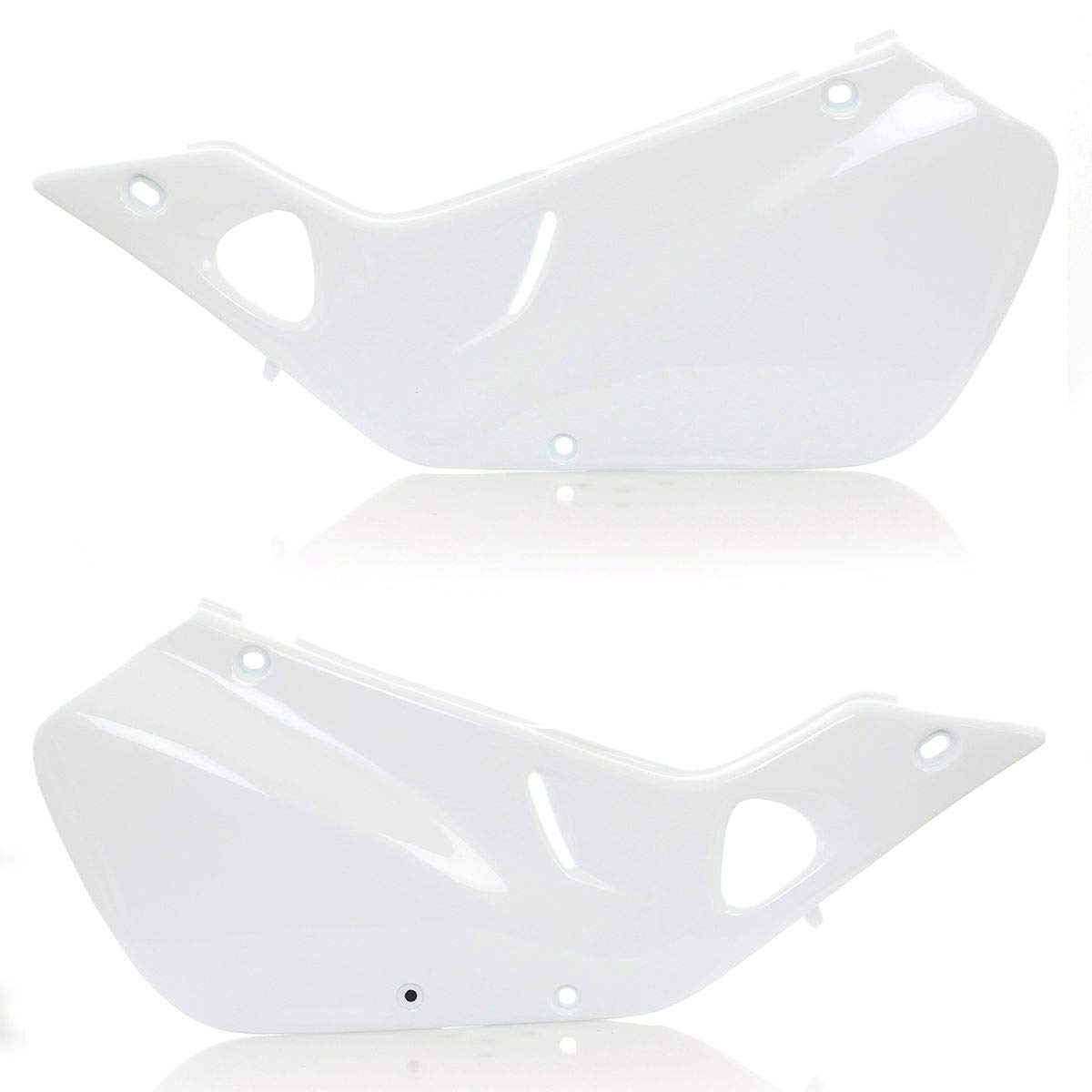 Acerbis White Side Number Plates for Honda CRF250R CRF450R Dirt Bike - Perfect for Motocross & Off-Road Racing (Part# 2071320002)