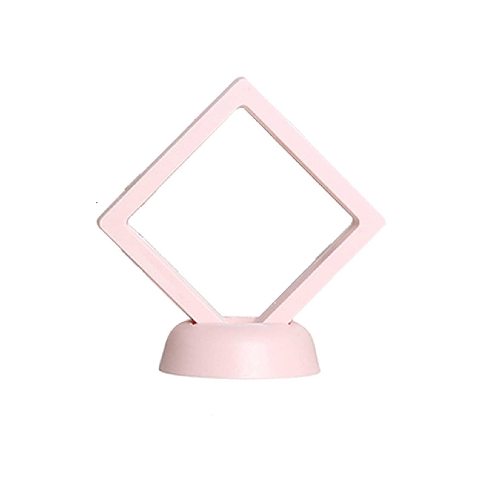 Meideli 3D Jewelry Display Holder - Pink Shadow Box for Necklace Rings Earrings Storage - Perfect for Women's Jewelry Organizer, Boutique Showcase & Gift Packaging