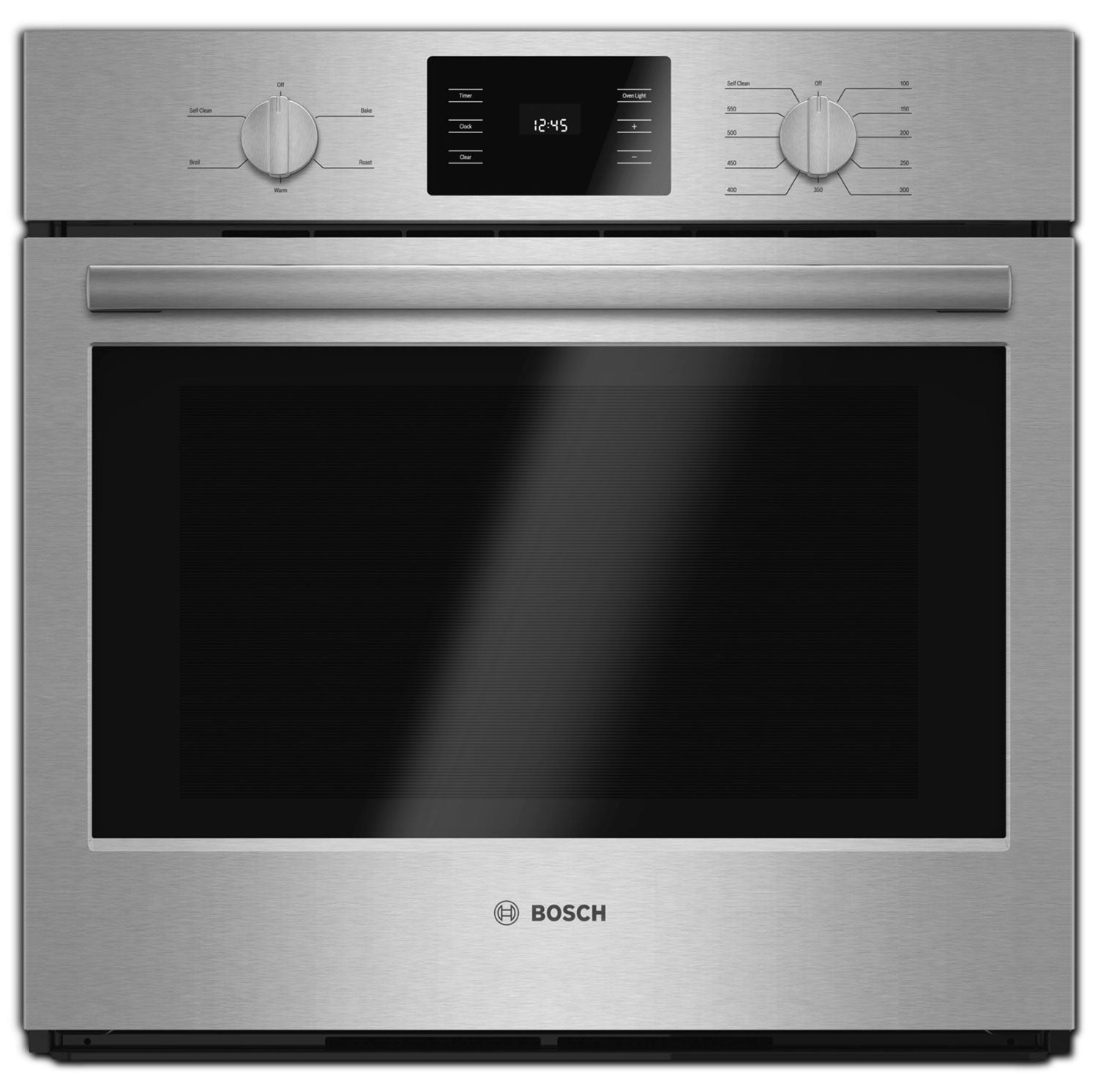 Bosch 30 Inch Stainless Steel Built-In Wall Oven - 4.6 Cu. Ft. Capacity, HBL5351UC Model - Perfect for Modern Kitchens & Professional Baking