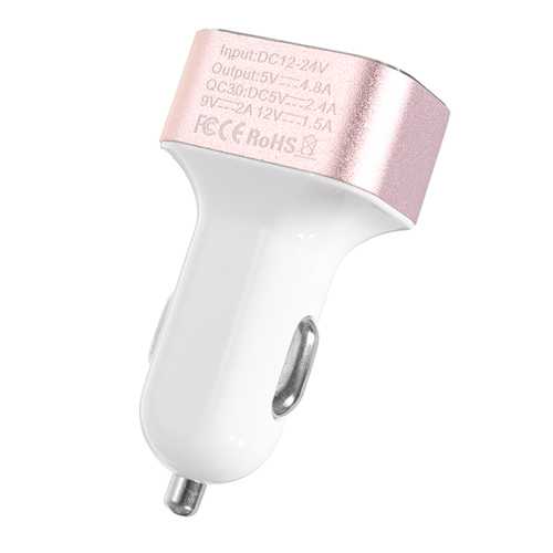 Bakeey 42W QC3.0 Fast Car Charger with 3 USB Ports - Compatible with iPhone X/8/8 Plus, Samsung S8/S7 - Perfect for Road Trips & Daily Commuting