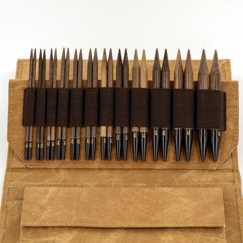 Lykke Umber 5-Piece Interchangeable Circular Knitting Needle Set with Carrying Case - Perfect for Knitting Socks, Hats, and Sweaters at Home or On-The-Go