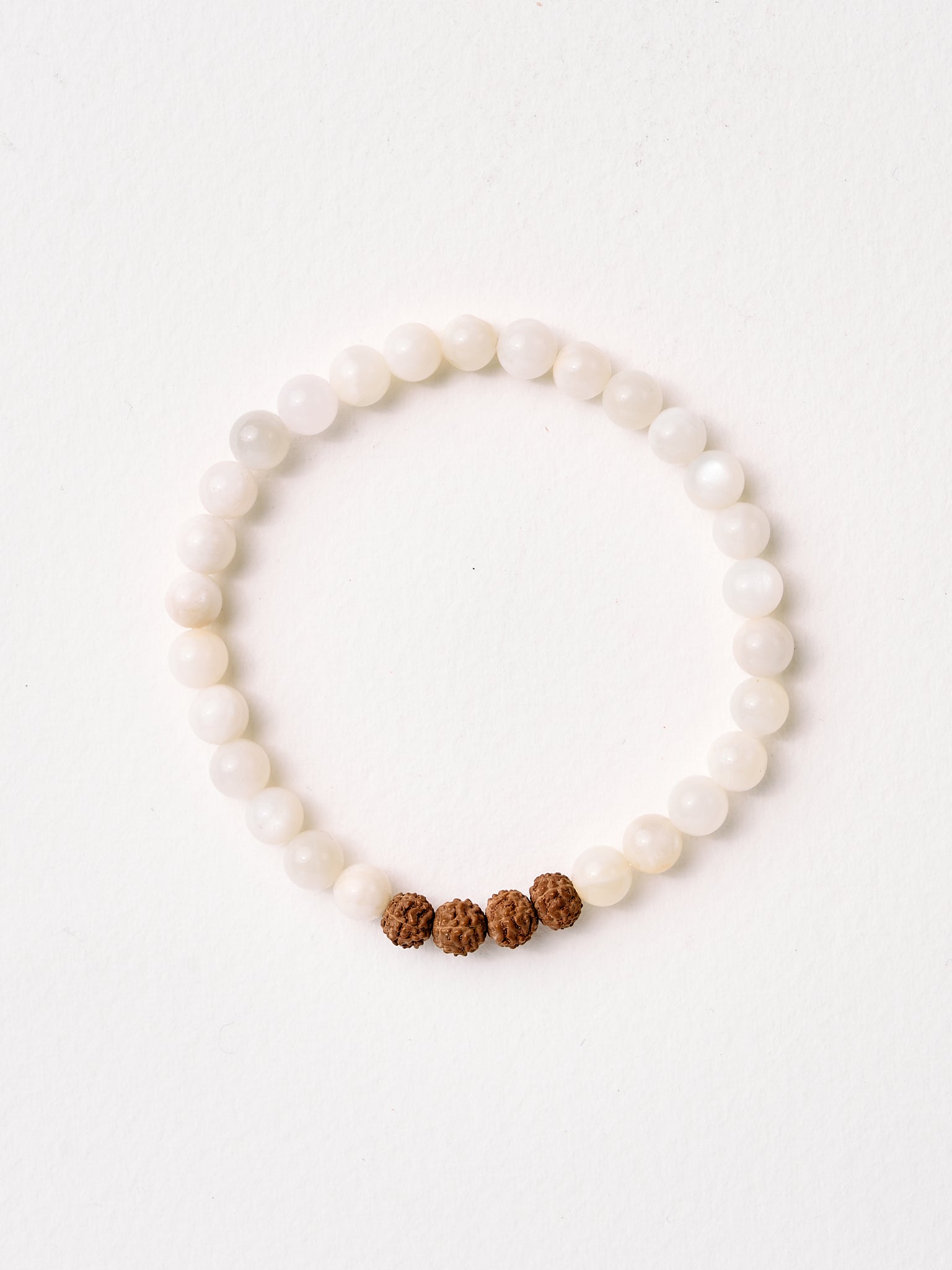Moonstone Mala Bead Bracelet for Meditation, Yoga & Spiritual Healing - 108 Beads Prayer Necklace for Mindfulness & Positive Energy