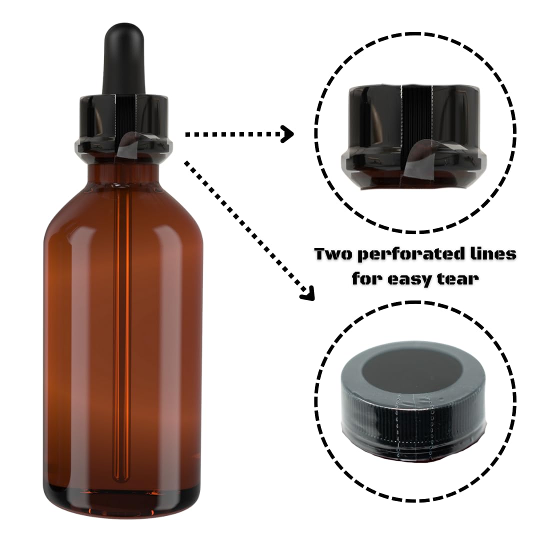 165x28mm Clear Perforated Shrink Bands for Glass & Plastic Jars (3.75