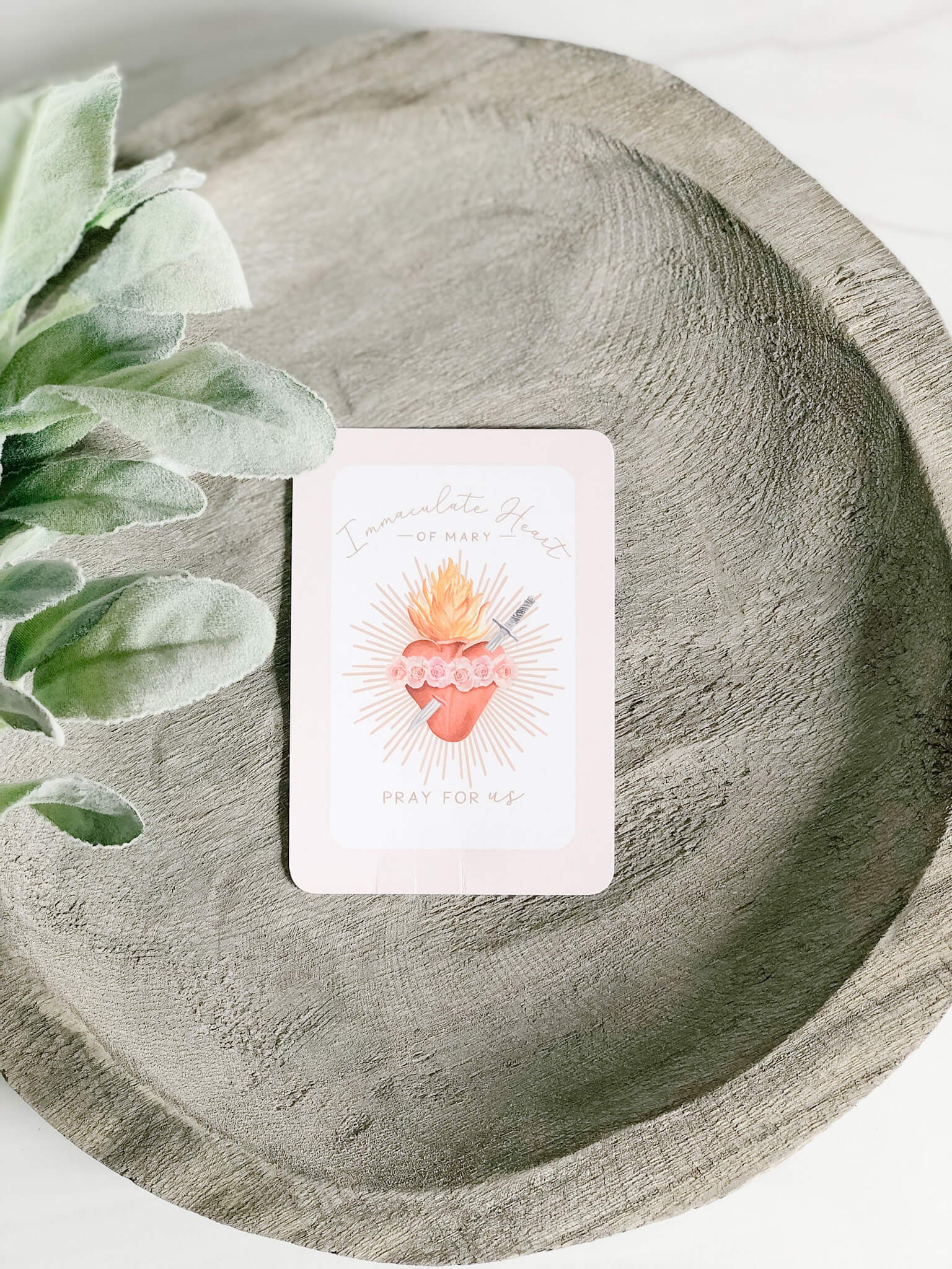 Immaculate Heart of Mary Prayer Card - Catholic Devotional Card for Prayer & Meditation - Perfect for Home Altars, Church Use & Spiritual Gifts