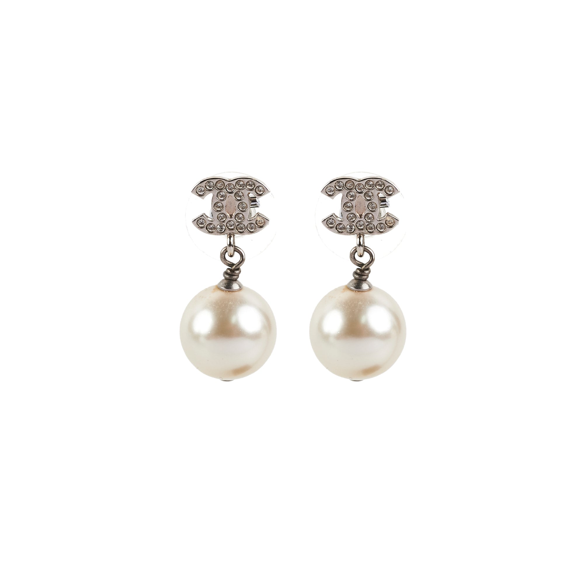 Chanel CC Logo Pearl Drop Earrings for Women - Luxury Fashion Jewelry Gift for Birthday, Anniversary & Special Occasions