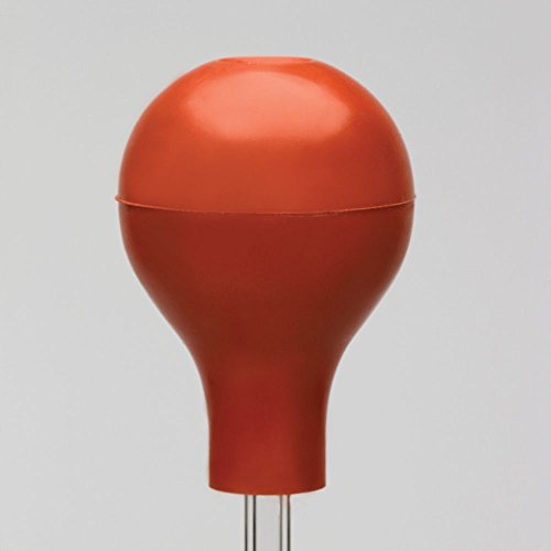 1 oz Red Rubber Bulb for Ear Cleaning, Medical Use, and Science Labs - Durable & Flexible Squeeze Bulb for Precise Liquid Transfer