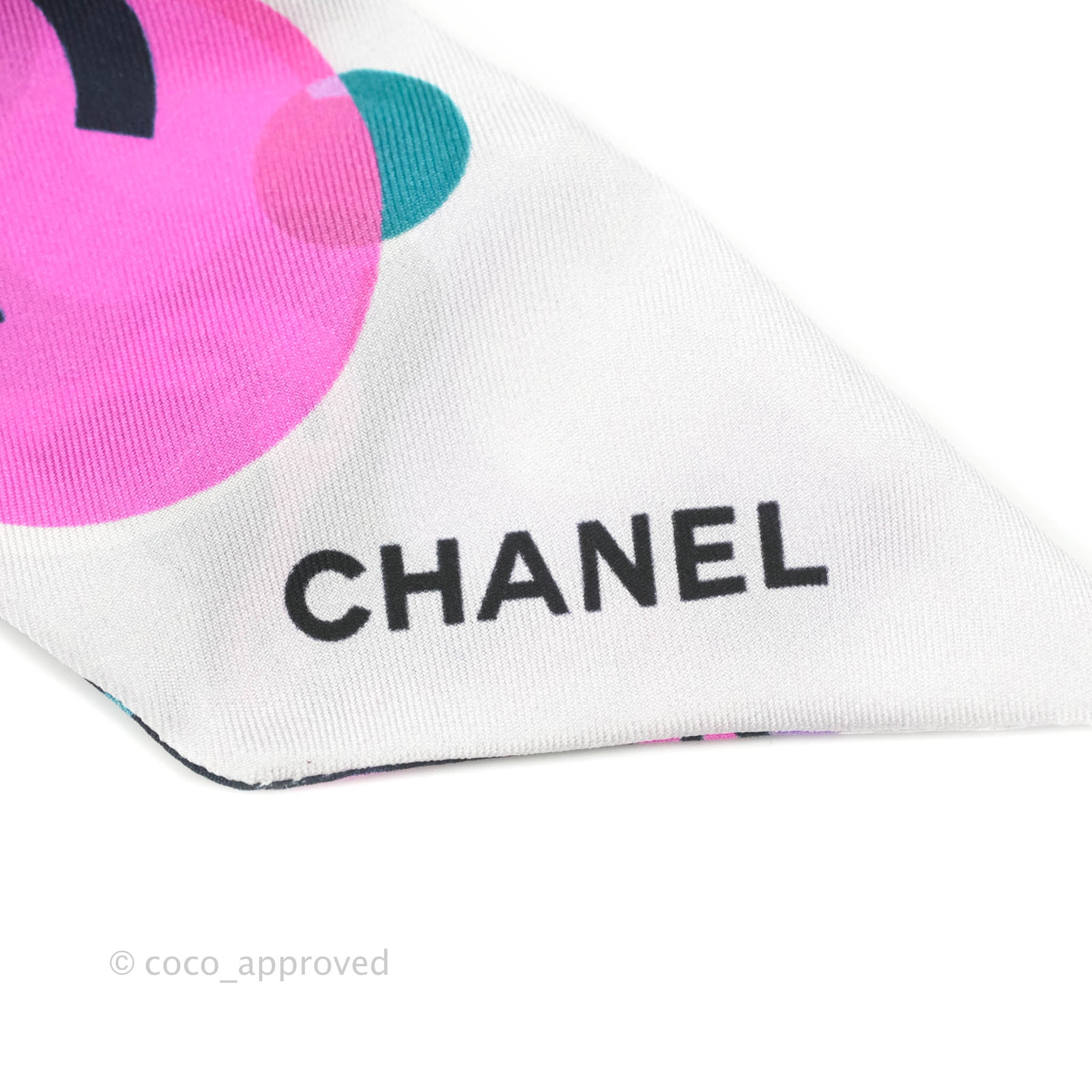Chanel CC Silk Twilly Scarf - Luxury Designer Fashion Accessory for Women | Perfect for Handbags, Gifts & Elegant Outfits