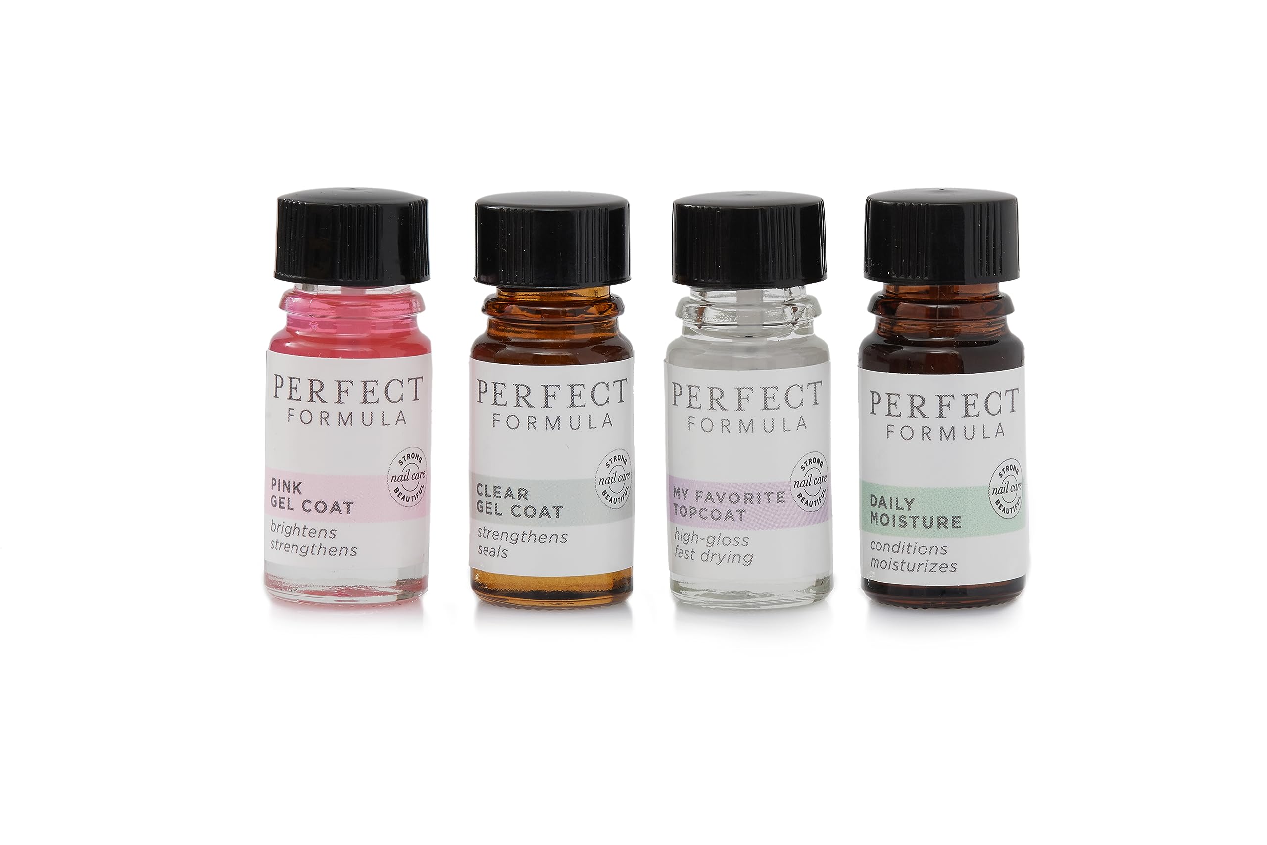 Perfect Formula Nail Collection - Keratin Nail Treatment & Manicure Set (4-Piece) - Strengthens & Protects Nails - Ideal for Home Manicures & Nail Care Routines