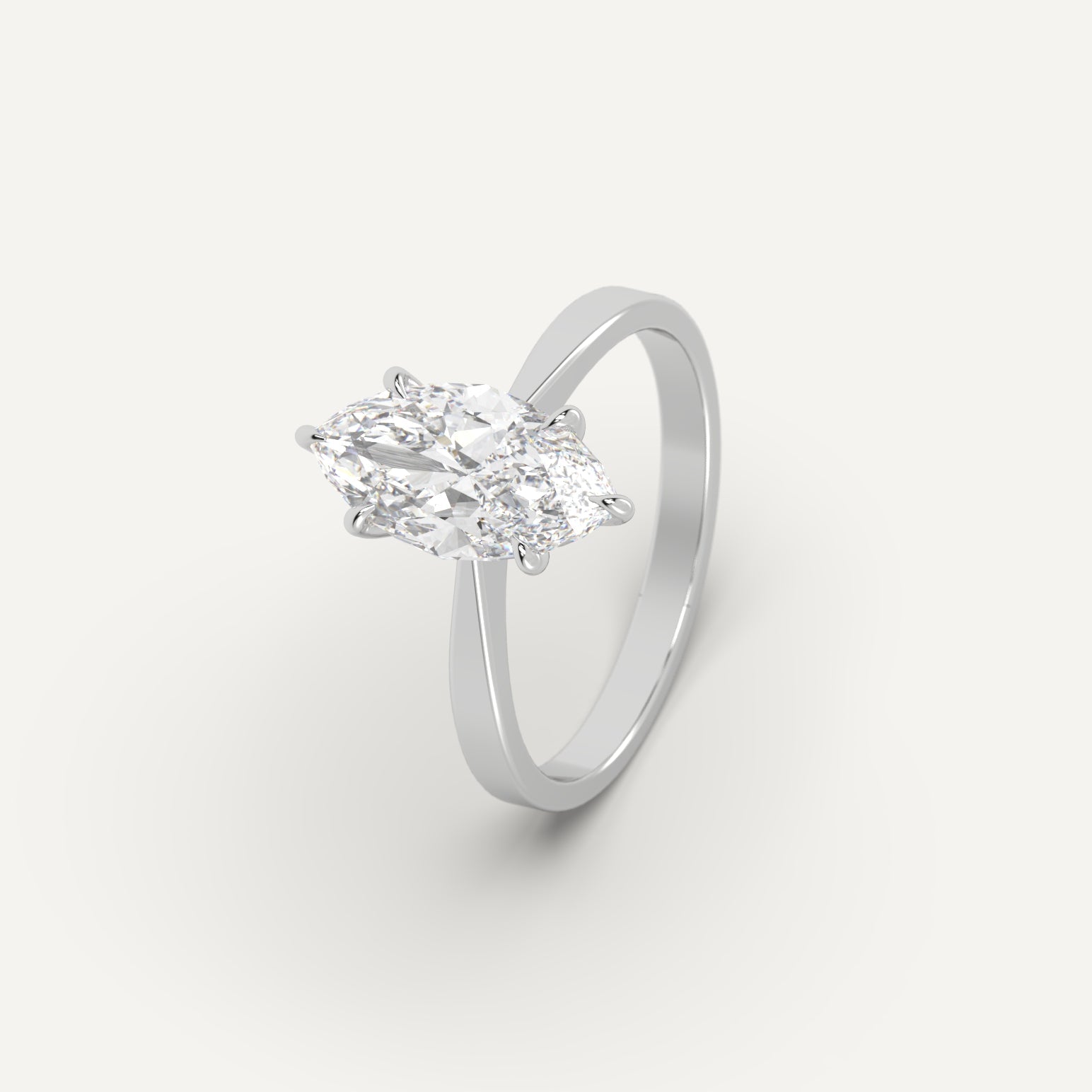 2 Carat Marquise Cut Diamond Ring for Women - Elegant Engagement & Wedding Band - Perfect for Proposals, Anniversaries, and Special Occasions