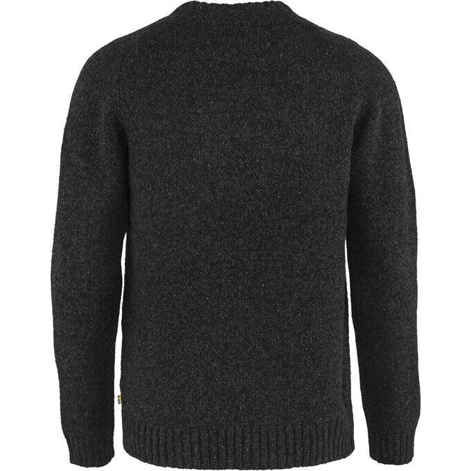 Fjallraven Lada Round Neck Sweater for Men - Warm Wool Knit Pullover - Casual Winter Clothing for Outdoor & Office Wear