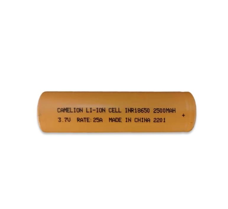 Camelion 18650 Rechargeable Battery 2500mAh 20A High Drain - Perfect for Flashlights, Vape Mods, and Power Tools