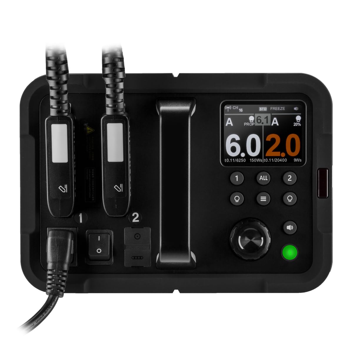 Flashpoint XPLOR Power 2400 Pro R2 Battery Pack - High Capacity Rechargeable Power Source for Studio & Outdoor Photography - Perfect for Canon, Nikon, Sony DSLR Cameras and Flash Units