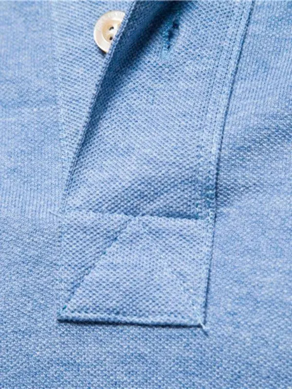 Men's Casual Short Sleeve Polo Shirt - Breathable Cotton Comfort Fit - Perfect for Office, Golf & Summer Outings