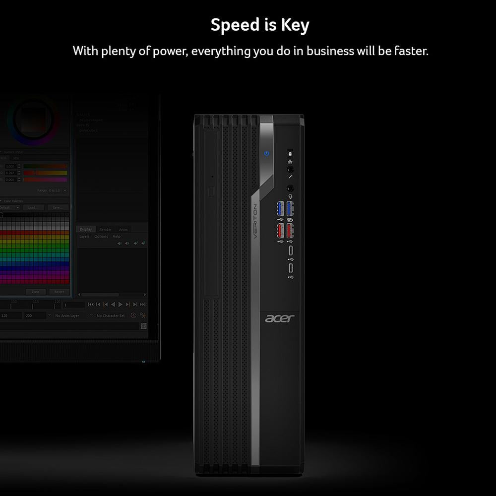 Acer Veriton X VX4660G Desktop Computer - Intel Core i7 Processor, 8GB RAM, 1TB HDD - Ideal for Home Office, Business & Gaming Use