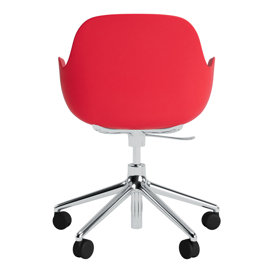 Modern Form Armchair with 5W Swivel Base & Gas Lift Mechanism - Ergonomic Office Chair for Home & Workspace Comfort