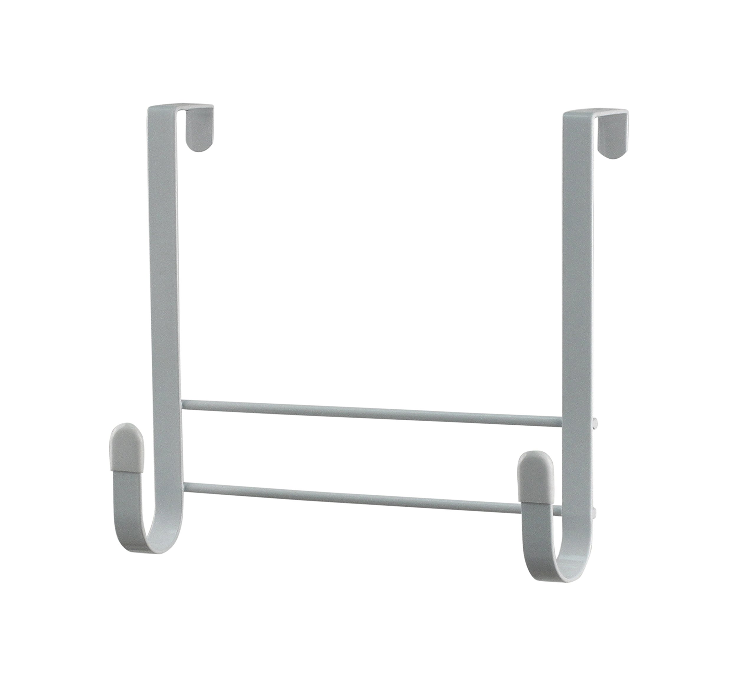 Spectrum Diversified Over-the-Door Ironing Board Holder - No Installation Needed, Sturdy Steel Construction with Rubberized Hook Ends - Perfect for Closet Organization & Space Saving - Ideal for Small Apartments, Laundry Rooms & Home Storage (White, Small 66500)