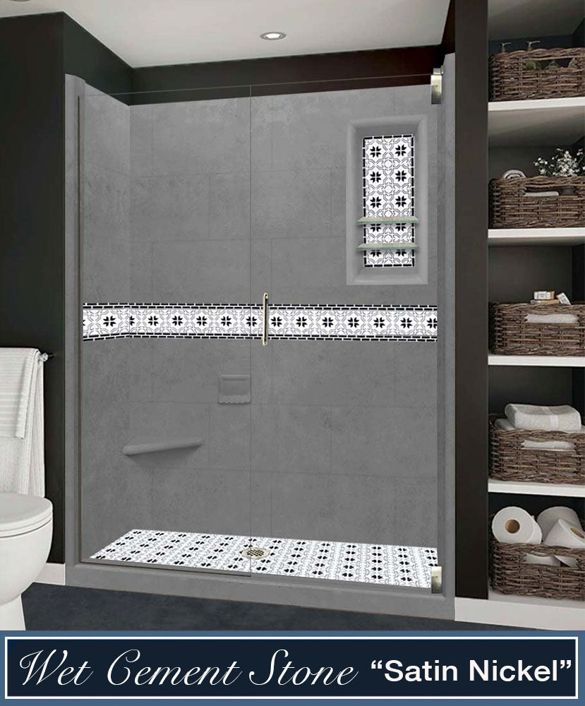 Stone Threshold & Casings for Shower Door - Easy Remodel Kit | Durable Bathroom Upgrade for Modern Homes