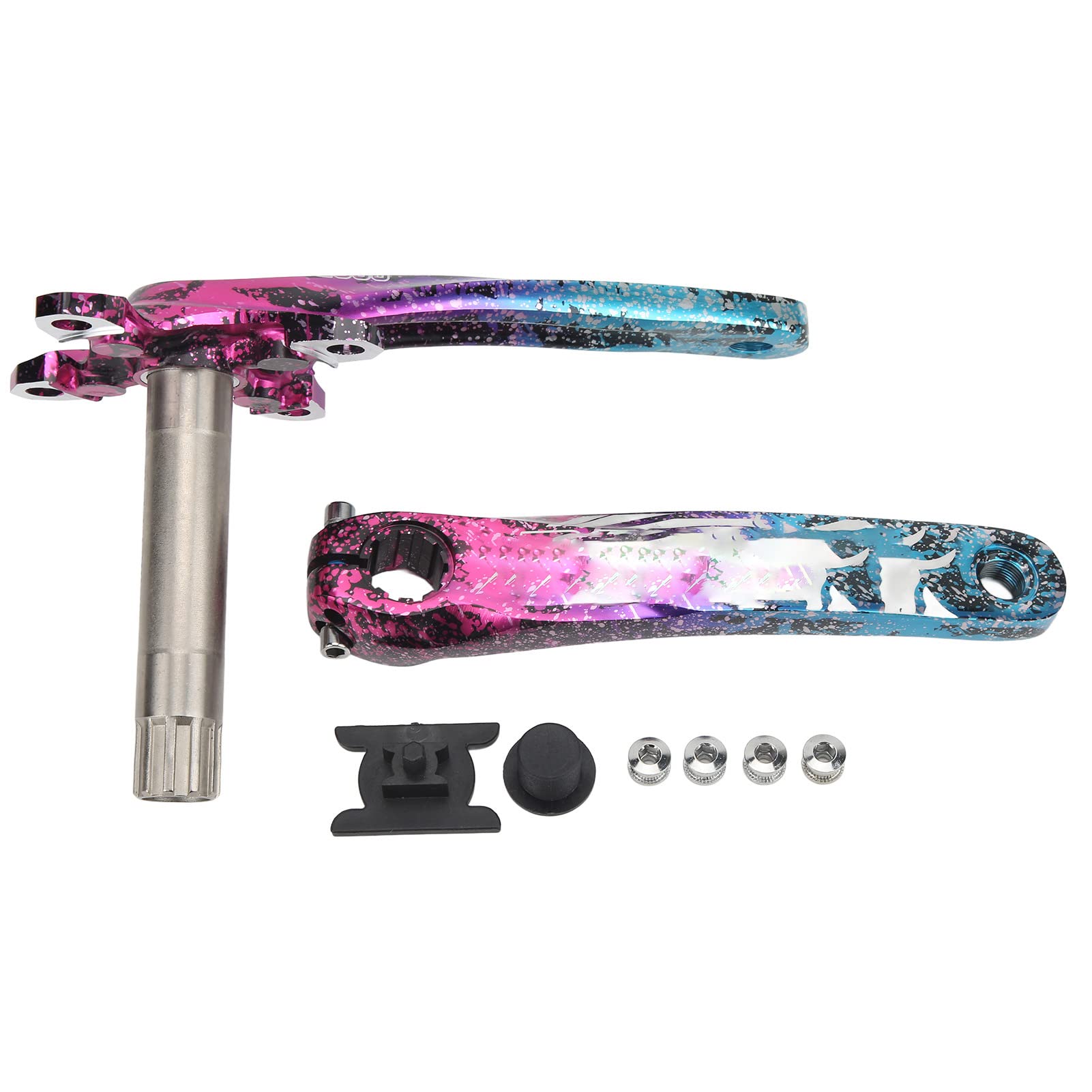 Bediffer Lightweight Bike Crankset - CNC Precision Bike Crank Arm Set for Mountain Biking & Off-Road Cycling | Durable MTB Cranks for Trail Riding & Performance Upgrades