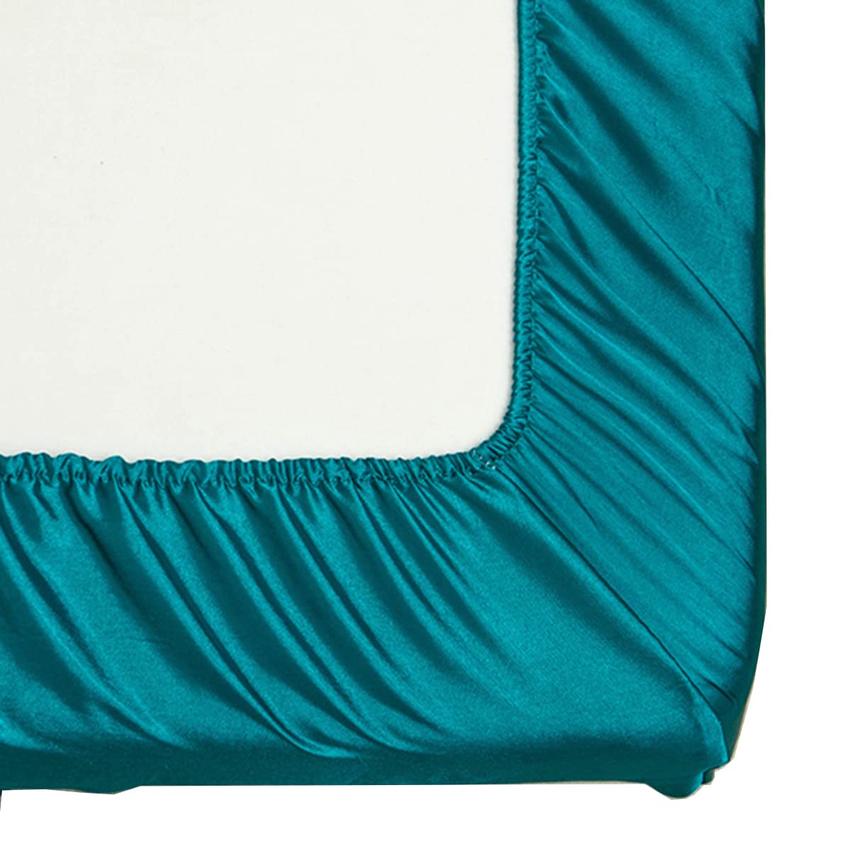 Premium Queen Fitted Sheet - Deep Pocket Microfiber Bottom Sheet - Fade & Shrink Resistant, Ultra Durable & Easy Care - 1 Piece Only (Queen Size, Green) - Perfect for Bedrooms, Guest Rooms & Vacation Homes