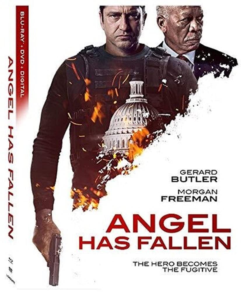 Gerard Butler Action Movie Trilogy: Olympus Has Fallen, London Has Fallen, Angel Has Fallen - 3-Disc Blu-ray Set with Bonus Art Card - Perfect for Movie Nights & Action Film Collectors